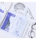 Bộ thước kẻ eke 4 chiếc túi zip (TKE04)